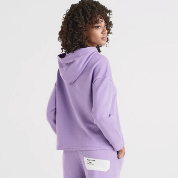BENETTON Lilac Zipup hoodie Cardigan - Picture 1 of 11